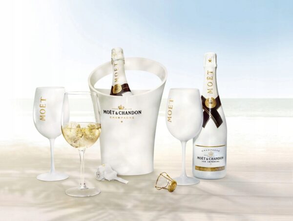Wiaderko do szampanu Moët & Chandon elegancki kubełek chłodzący do serwowania trunków - obrazek 4