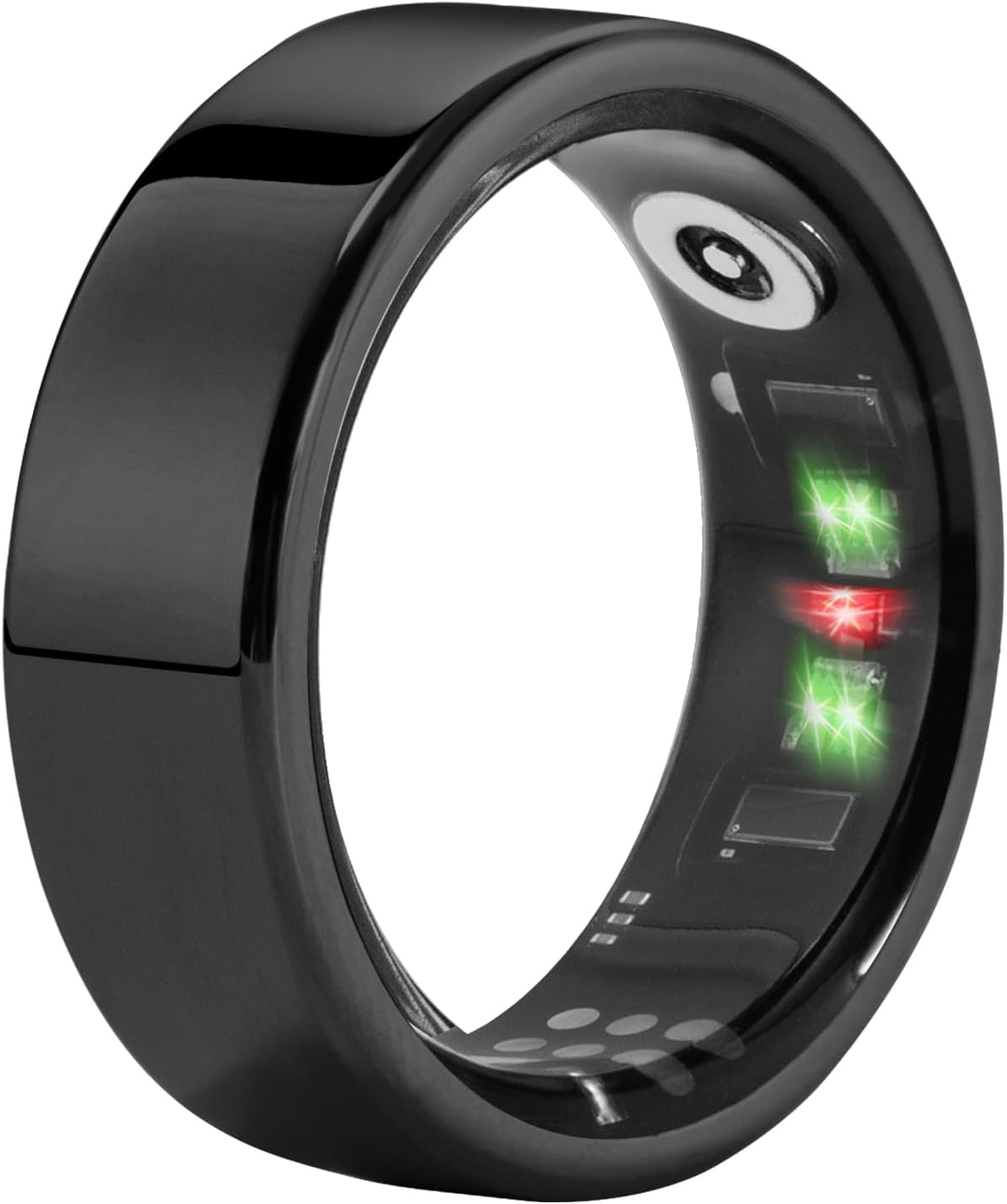 Smart pierścień fitness AMOVAN rozmiar 7 czarny tracker snu/pulsu/tlenu