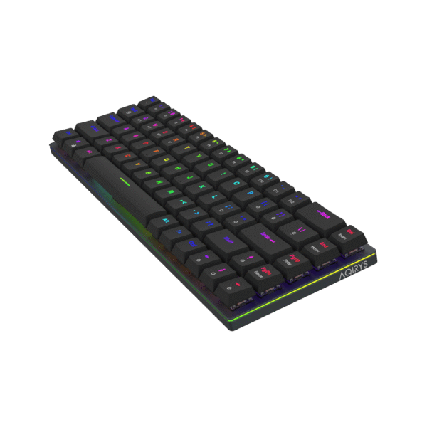 AQIRYS Klawiatura mechaniczna 65%/68 klawiszy Dual Mode: Wirelles&BT+Wired AGENA black - obrazek 9