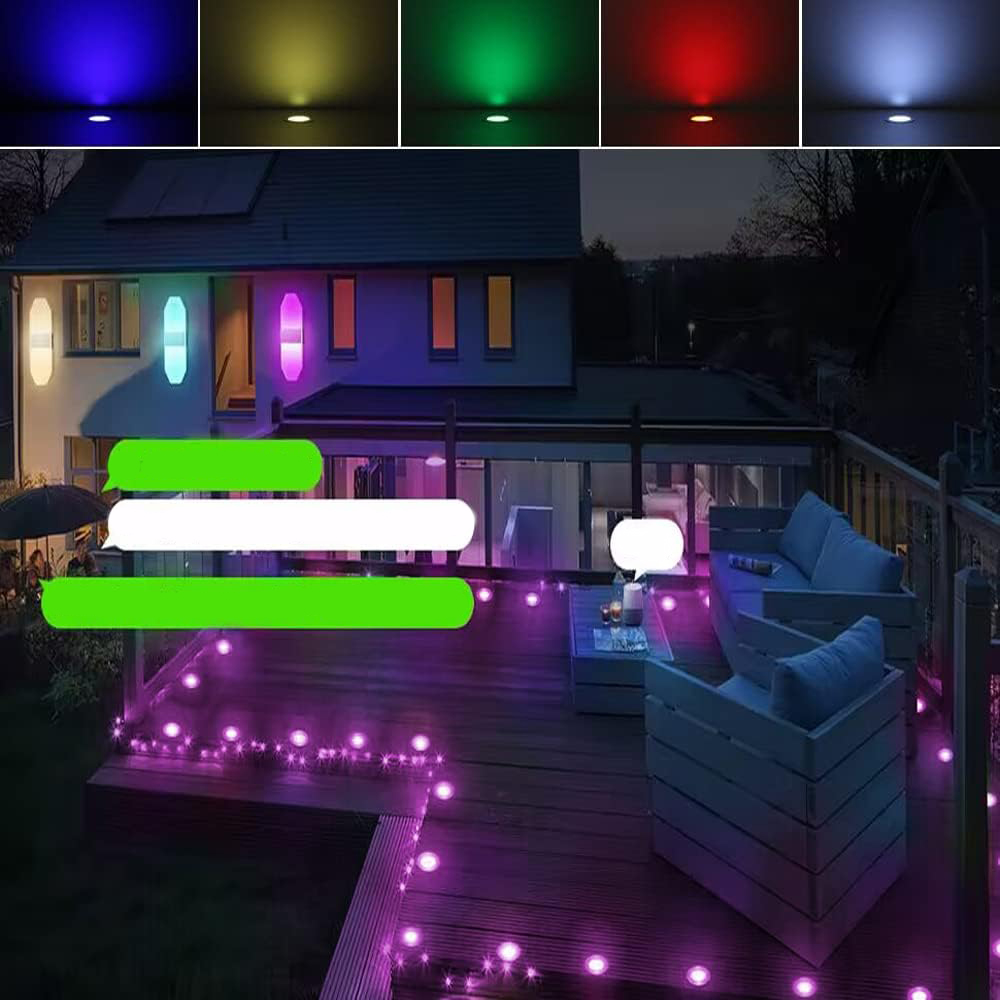 Używany Lampa SUBOSI, Wi-Fi (RGB + ciepła biel), IP67, kpl 10 szt. - obrazek 4
