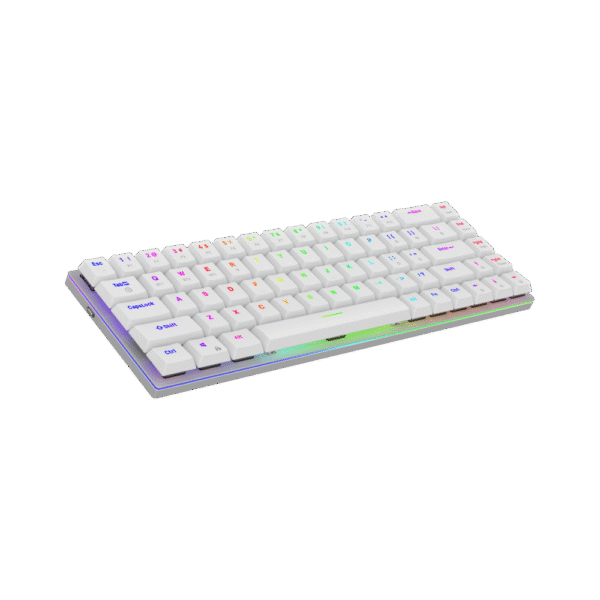 AQIRYS Klawiatura mechaniczna 65%/68 klawiszy Dual Mode: Wirelles&BT+Wired AGENA white - obrazek 4
