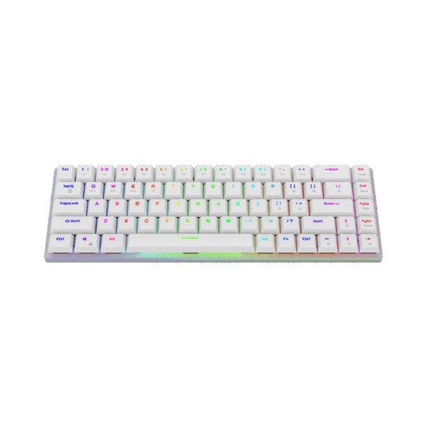 AQIRYS Klawiatura mechaniczna 65%/68 klawiszy Dual Mode: Wirelles&BT+Wired AGENA white - obrazek 13