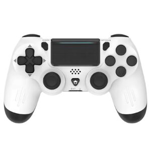 Bezprzewodowy kontroler Data Frog do PS4/PS4 Slim/PS4 Pro, PC, Android, biały
