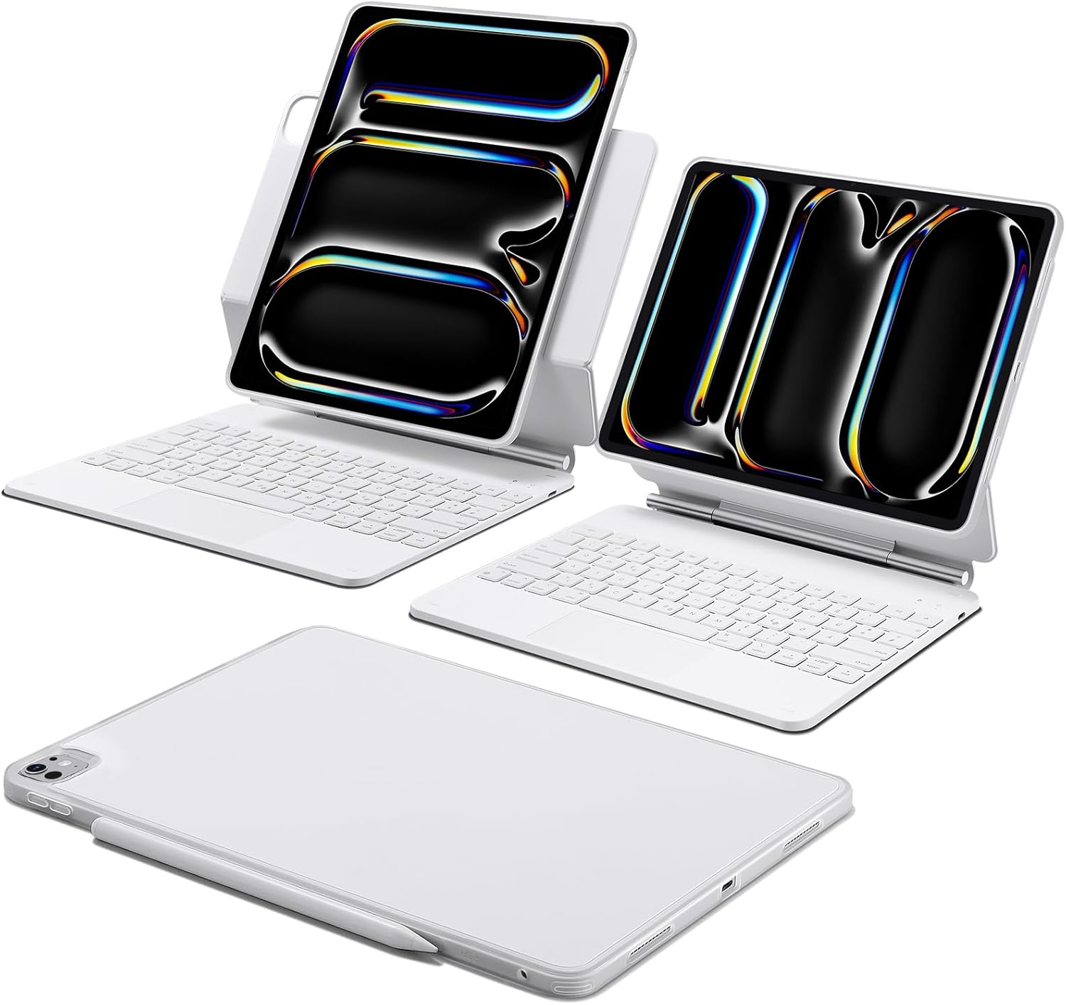 UŻYWANY Etui z klawiaturą do iPad Pro 13 (2024) ESR 6В023 360 biały QWERTZ