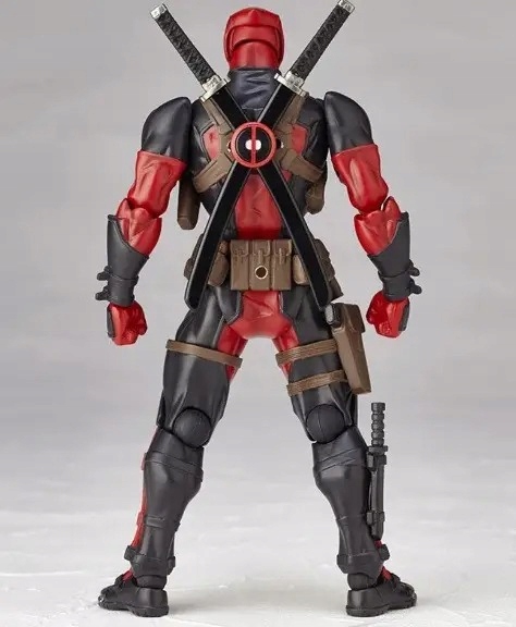 Figurka ruchoma DeadPool 15cm zestaw akcesoria ruchoma figurka z bronią i dodatkami, kolekcjonerska zabawka - obrazek 3