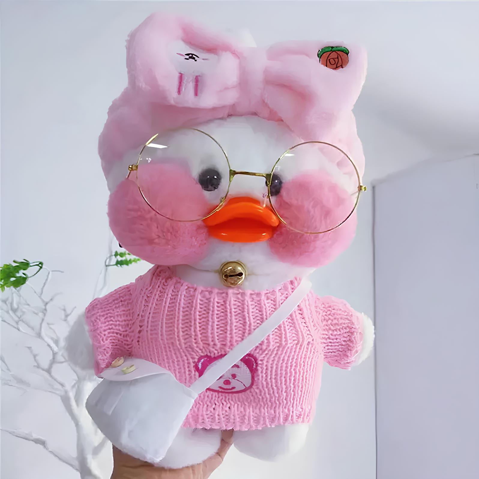 Lalafanfan kaczka pluszowa 30 cm urocza maskotka z akcesoriami dla dzieci - obrazek 2