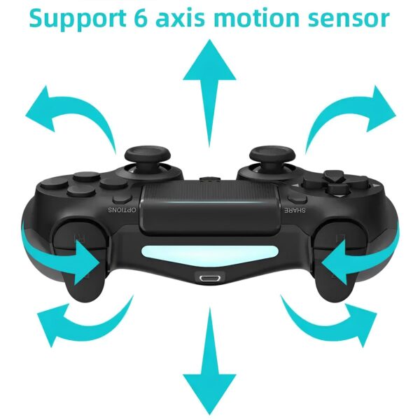 Bezprzewodowy kontroler Data Frog do PS4/PS4 Slim/PS4 Pro, PC, Android, biały - obrazek 6