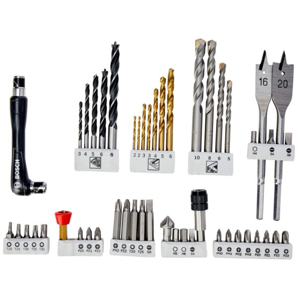 Drill bits and tits set BOSCH 49 Części - obrazek 3
