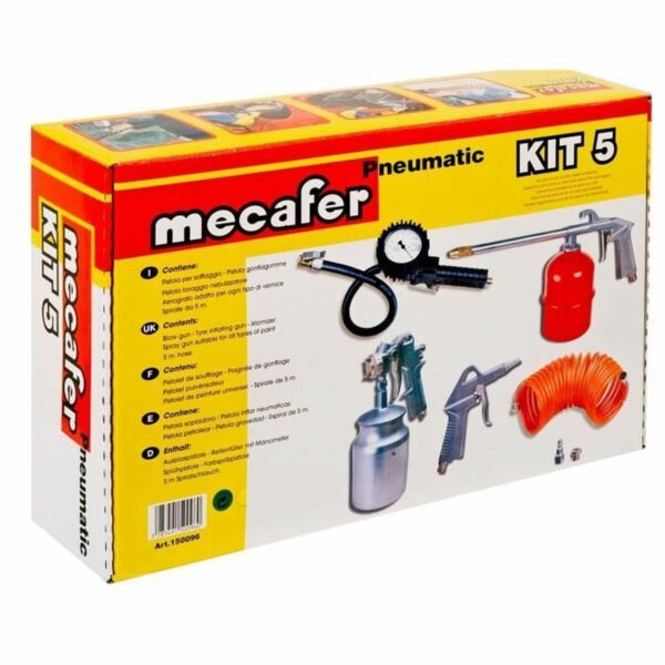 Air compressor accessory kit MECAFER 5 Części - obrazek 2
