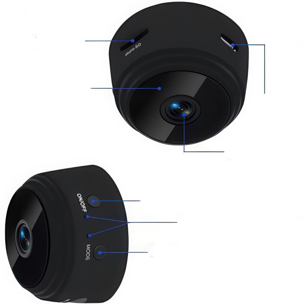 Mini kamera Wi-Fi 1080P Full HD z detektorem ruchu i nocnym trybem - obrazek 3