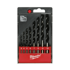 Zestaw wierteł do drewna wiertła 3-10 mm 8 sztuk w kasecie mocne MILWAUKEE