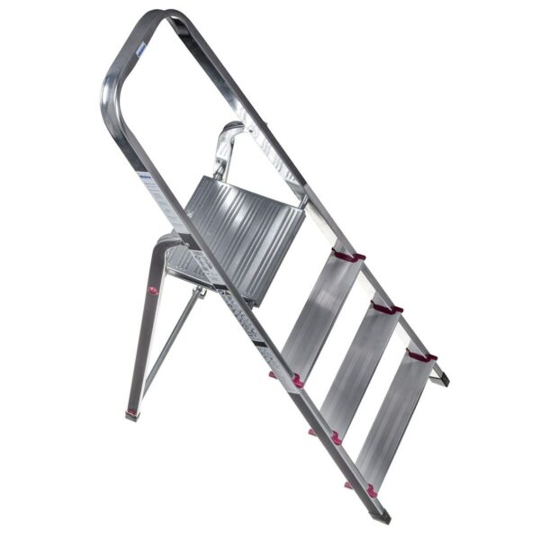 4-stopniowa składana drabina Krause 000705 Srebrzysty Aluminium - obrazek 6