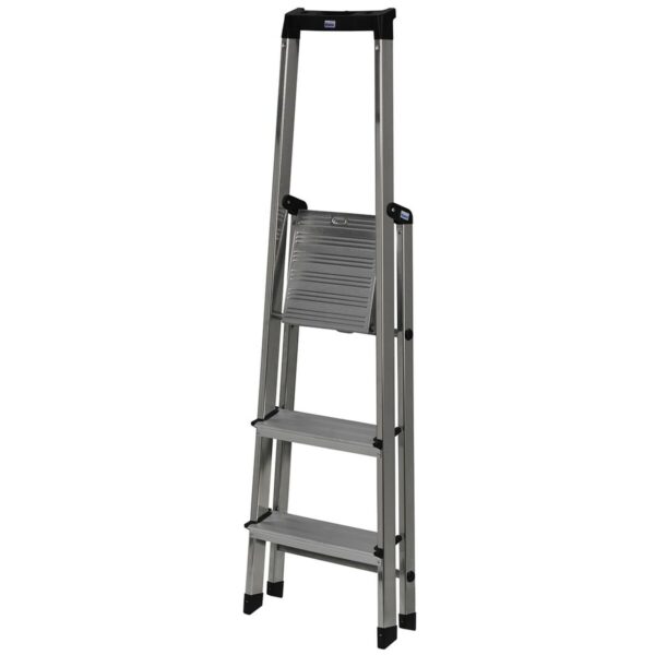 3-stopniowa składana drabina Krause 126214 Srebrzysty Aluminium - obrazek 6