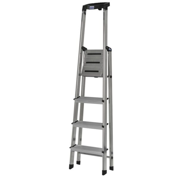 4-stopniowa składana drabina Krause 126320 Czarny Srebrzysty Aluminium - obrazek 3