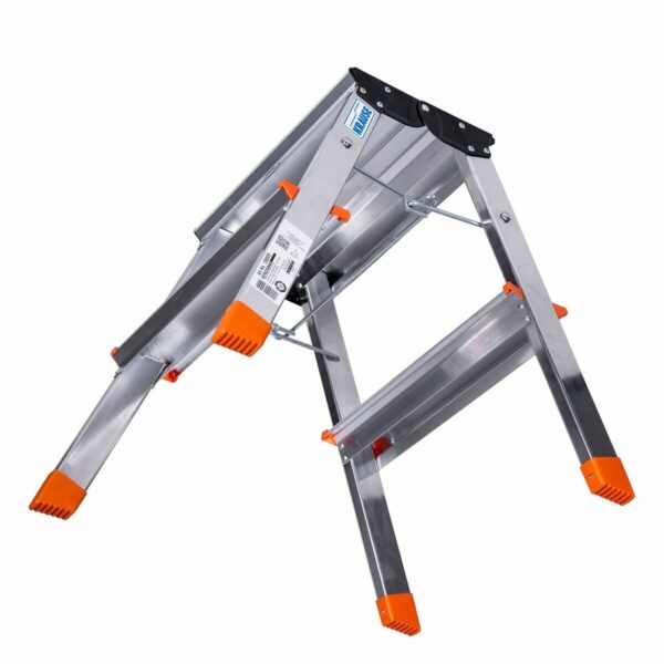 2-stopniowa składana drabina Krause 130020 Srebrzysty Aluminium - obrazek 3