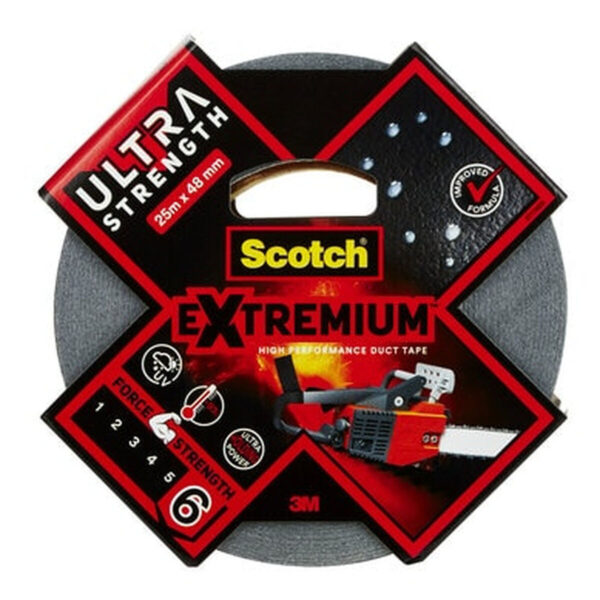 Amerykańska wstążka Scotch extremium 6 ultra 25 m x 48 mm Czarny - obrazek 2