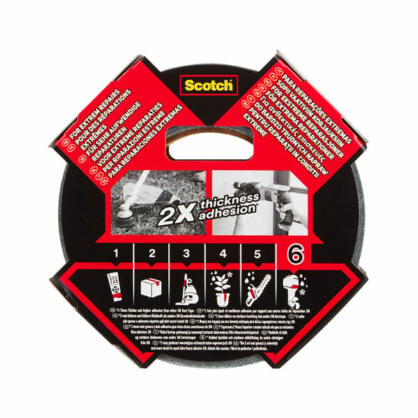 Amerykańska wstążka Scotch extremium 6 ultra 25 m x 48 mm Czarny - obrazek 6