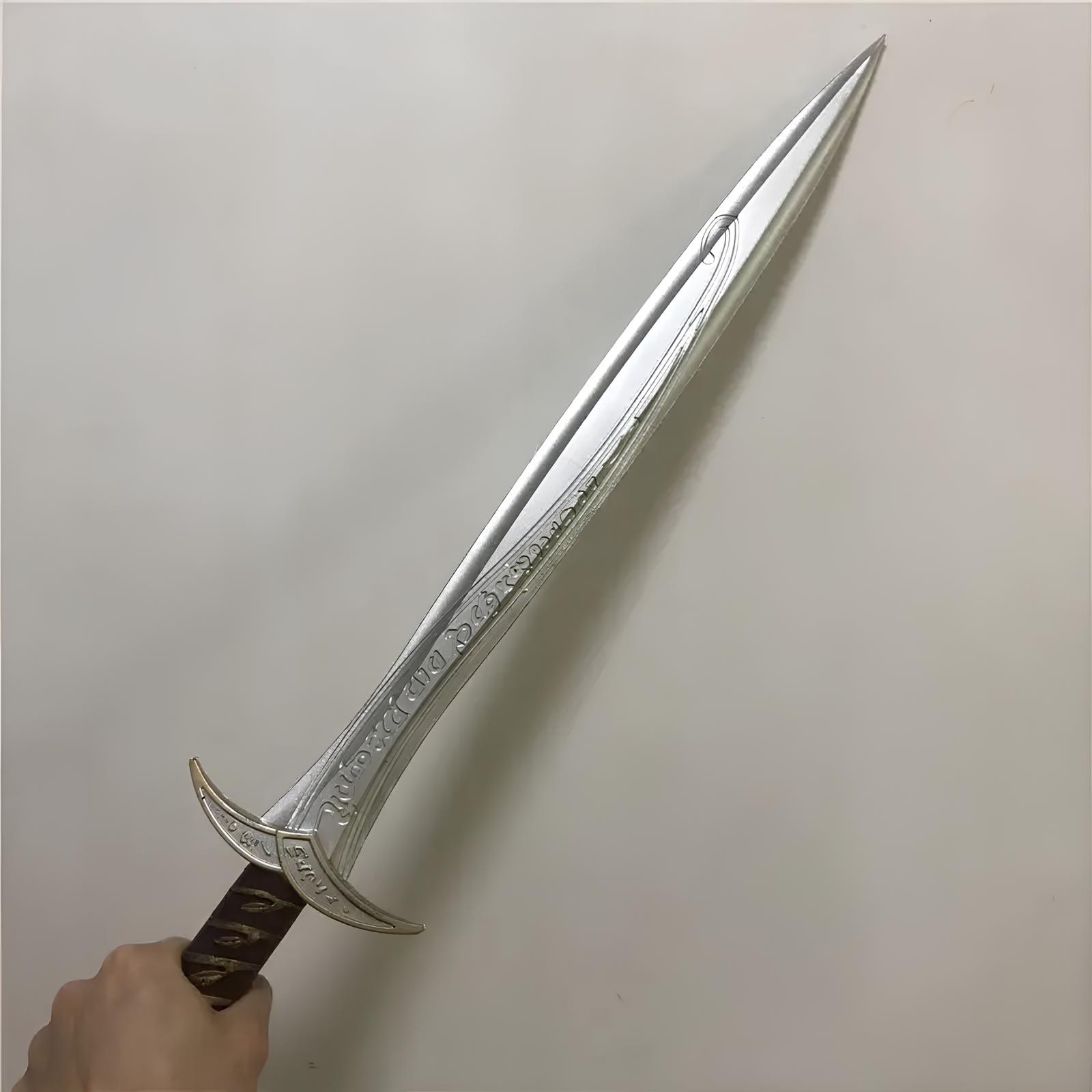 Miecz Frodo 72cm Władca Pierścieni Hobbit replika miecza z filmu idealna do cosplayu, kolekcji i prezentu dla fana - obrazek 2