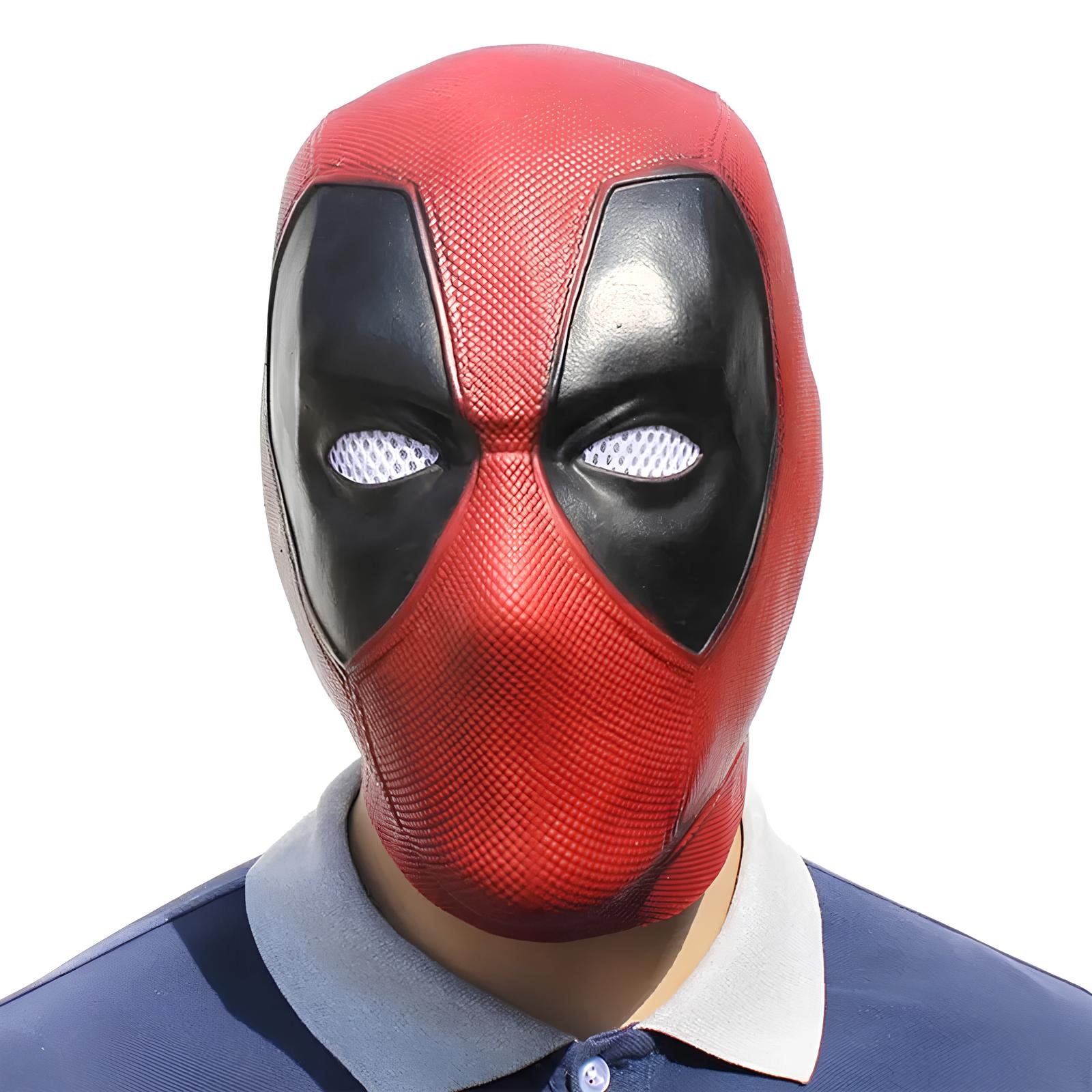 Maska na twarz Deadpool przebieranie cosplay elastyczna maska z materiału do stroju superbohatera Dead pool