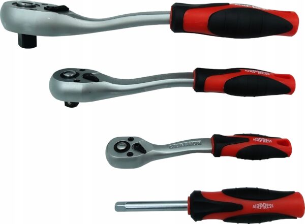 ZESTAW KLUCZY NASADOWYCH Z GRZECHOTKĄ DLA MECHANIKA AIRPRESS 171 SZT - obrazek 8