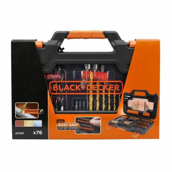 Drill bits and tits set Black & Decker A7231 76 Części - obrazek 3