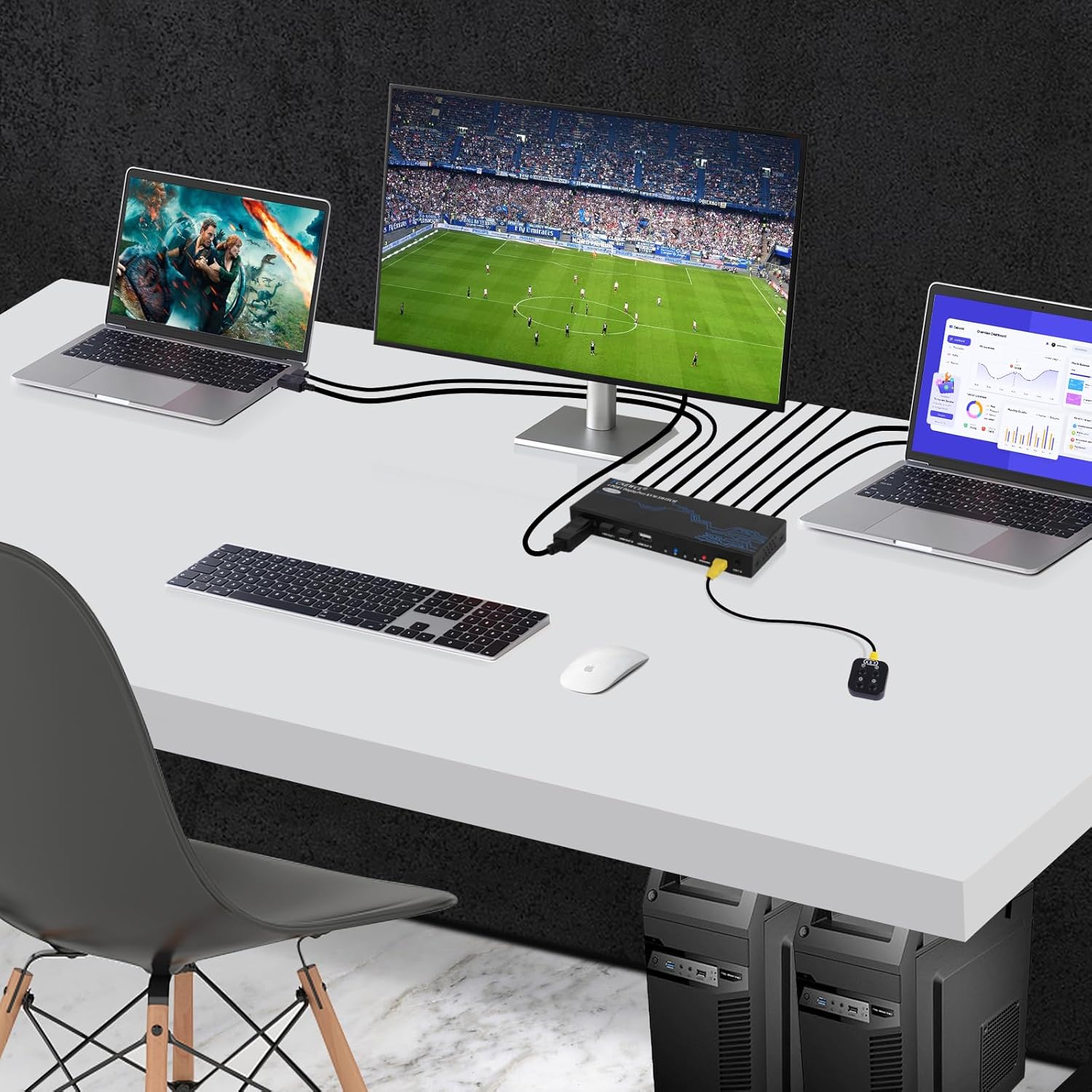 Przełącznik KVM TCNEWCL Przełącznik DisplayPort 4 porty, 4K, 60 Hz DP, USB - obrazek 6