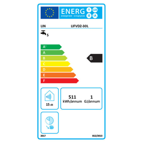 Bojler elektryczny Lin LIFVD2 30L biały 30 L - obrazek 6