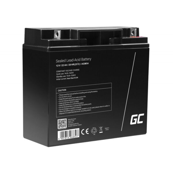 Bateria do Zasilacz awaryjny UPS Green Cell AGM54 22 ah 12 V - obrazek 2