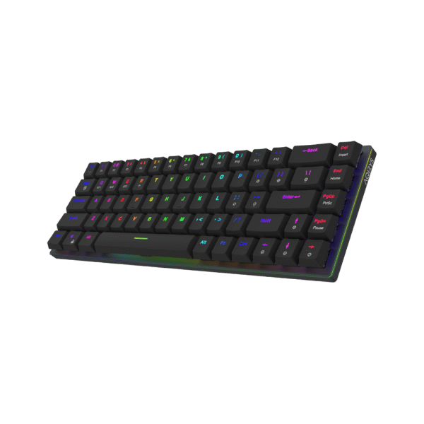AQIRYS Klawiatura mechaniczna 65%/68 klawiszy Dual Mode: Wirelles&BT+Wired AGENA black - obrazek 3