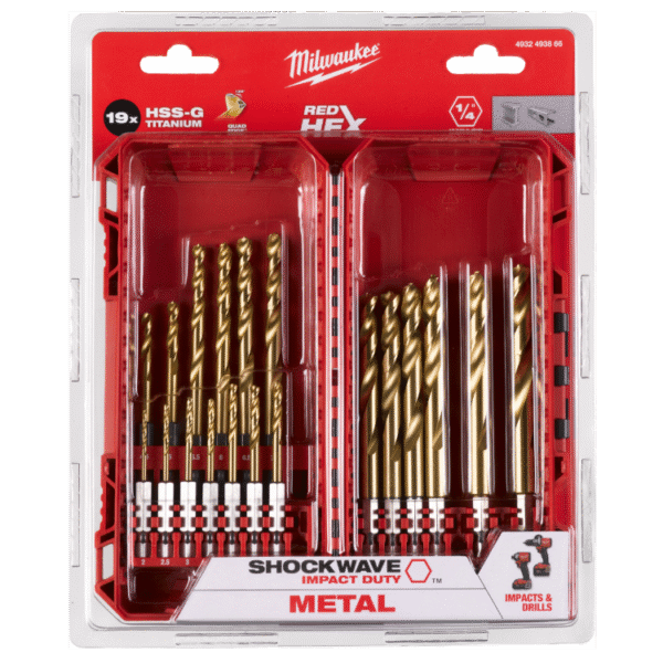 Zestaw wierteł udarowych do metalu HSS-G w kasecie 2-10 mm 19 szt MILWAUKEE - obrazek 2