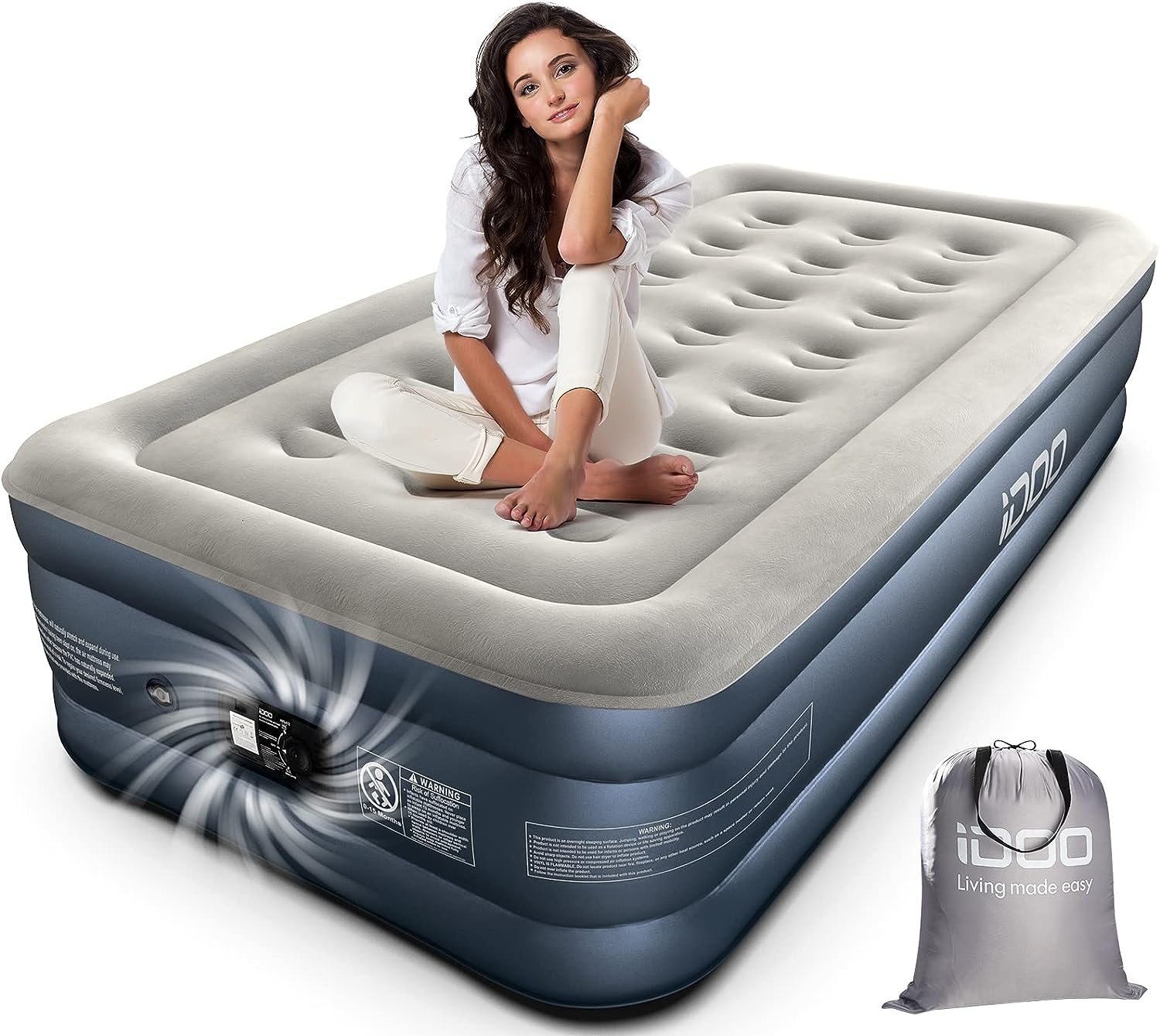 Materac jednoosobowy Idoo R-M001 190 x 99 x 46 cm, Po naprawie
