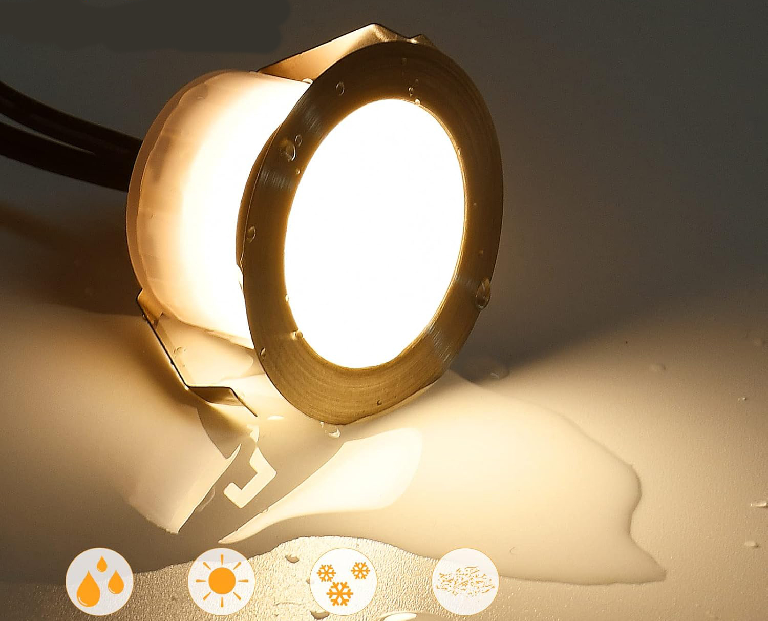 Używany Lampa SUBOSI, Wi-Fi (RGB + ciepła biel), IP67, kpl 10 szt. - obrazek 6