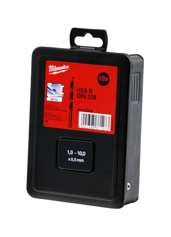 Zestaw wierteł do metalu stali HSS-R w kasecie 1 - 13 mm 25 sztuk MILWAUKEE - obrazek 4
