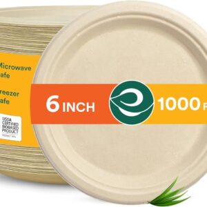 Talerzyki papierowe ECO SOUL 15cm biodegradowalne 1000 szt.