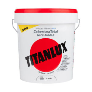 Farba plastyczna Titan 06t100005 Sufit Ściana Zmywalny Biały Matowy 4 L