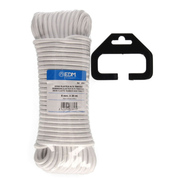 Zwój linki plecionej EDM 87853 Biały 20 m - obrazek 2