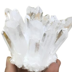 Biały kwarc Mineralny naturalny duży 100g kamień dekoracyjny do medytacji, terapii energią i kolekcjonowania minerałów