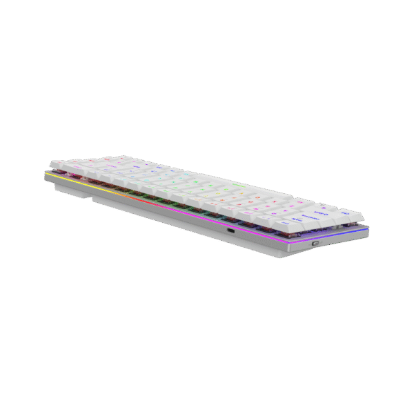 AQIRYS Klawiatura mechaniczna 65%/68 klawiszy Dual Mode: Wirelles&BT+Wired AGENA white - obrazek 10