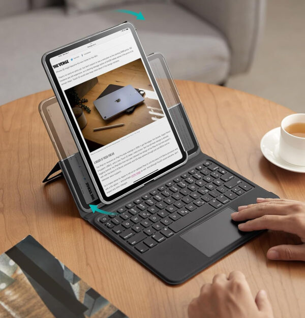 Używany Etui z klawiaturą ESR do iPada Pro 12,9'' QWERTZ magnetycznie czarne - obrazek 2