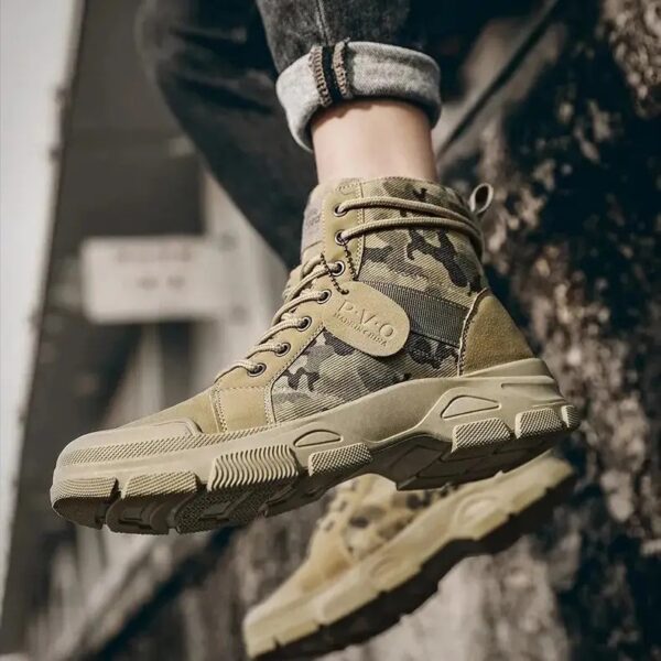 Buty taktyczne, buty za kostkę, rozmiar 44 khaki (27,5cm na 43) - obrazek 9