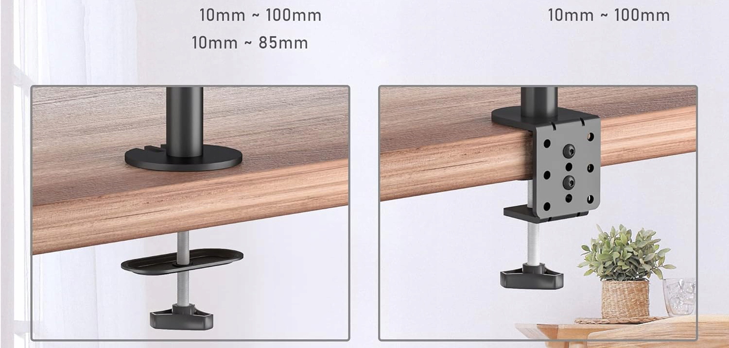Uchwyt do 2 monitorów BONTEC MDM002, 13-27'', VESA 75/100, Używany - obrazek 5