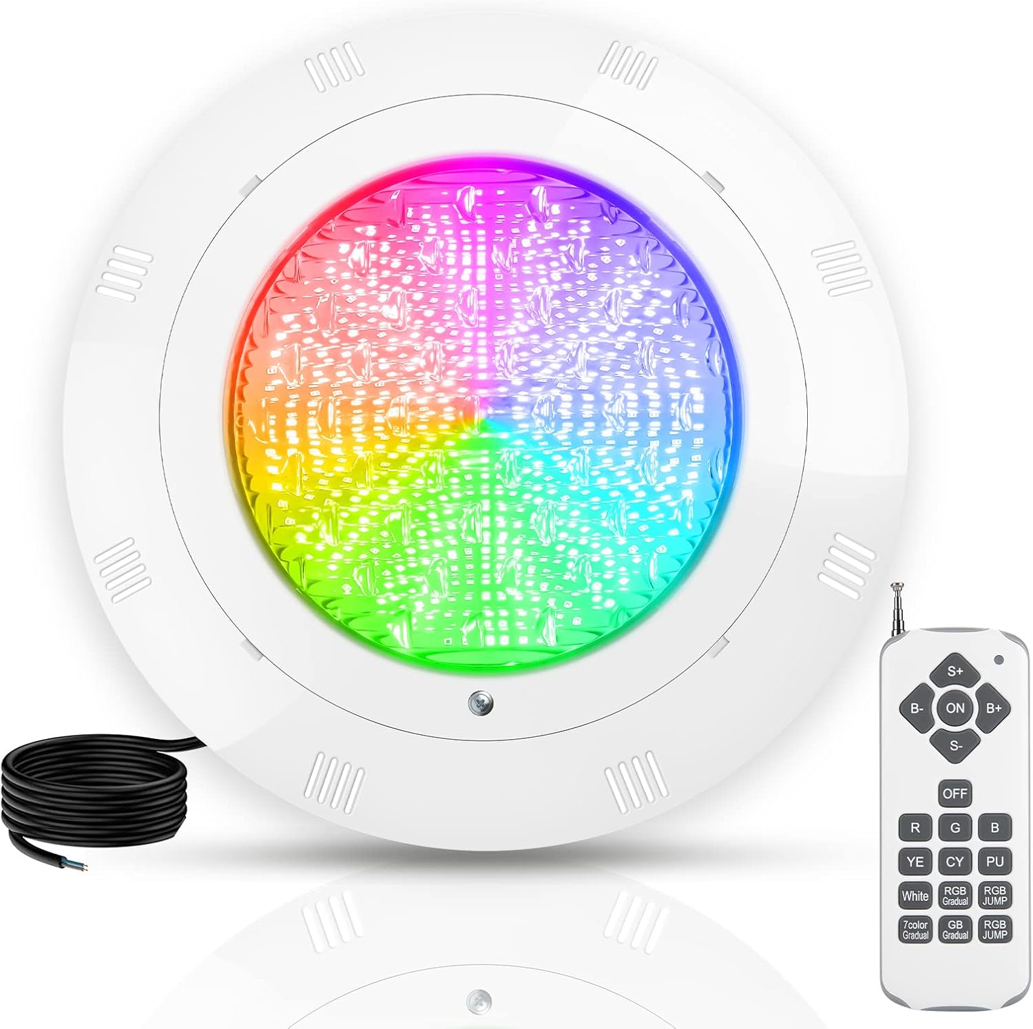 Podwodne oświetlenie basenowe Kingwen LED RGBW 38 W IP68 12 V, Używany