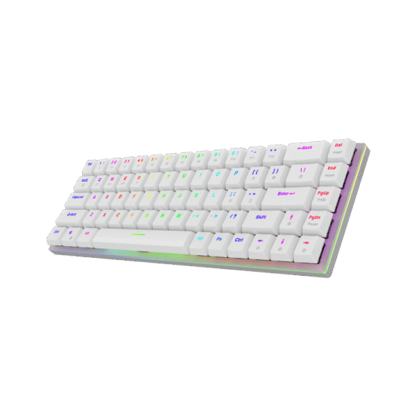 AQIRYS Klawiatura mechaniczna 65%/68 klawiszy Dual Mode: Wirelles&BT+Wired AGENA white - obrazek 3