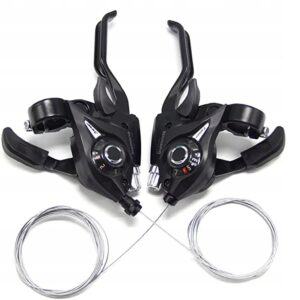 Komplet KLAMKOMANETKI Shimano ST-EF51-7 Altus 3x7 dźwignie zmiany biegów do roweru