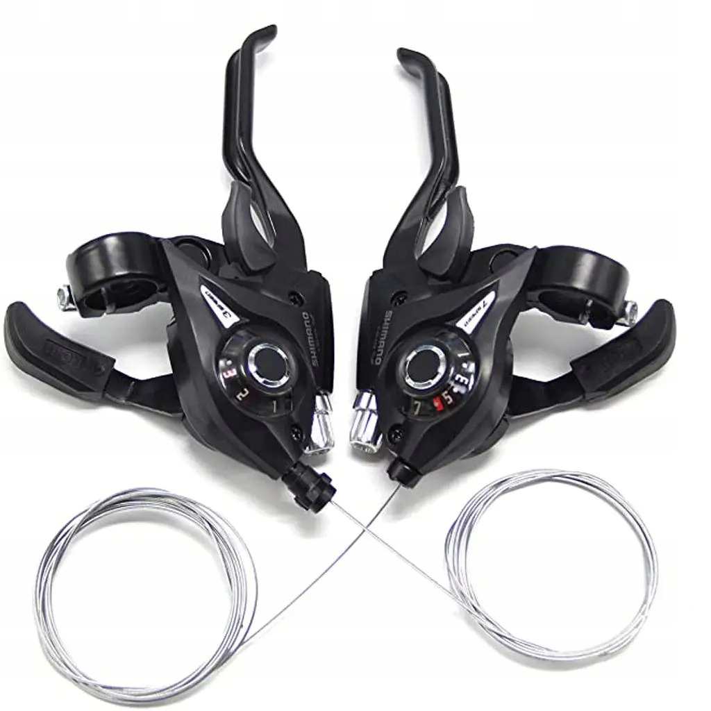 Komplet KLAMKOMANETKI Shimano ST-EF51-7 Altus 3x7 dźwignie zmiany biegów do roweru
