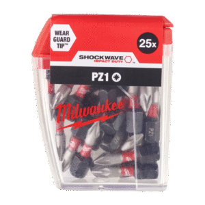 Bity udarowe PZ1 25 mm końcówki Shockwave Impact Duty zestaw bitów 25 sztuk