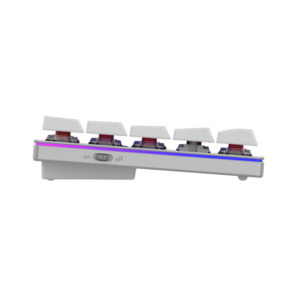 AQIRYS Klawiatura mechaniczna 65%/68 klawiszy Dual Mode: Wirelles&BT+Wired AGENA white - obrazek 7