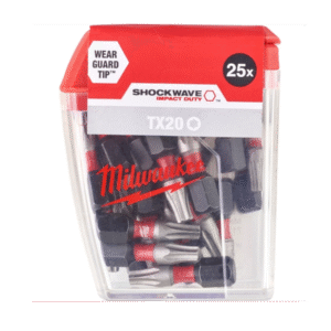 Bit Milwaukee TX20 25 mm bity torx Shockwave Impact Duty zestaw 25 sztuk