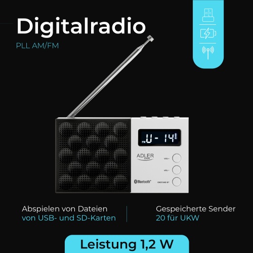 AD 1908 Radio cyfrowe PLL AM/FM - obrazek 12
