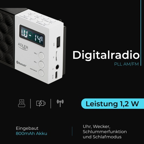 AD 1908 Radio cyfrowe PLL AM/FM - obrazek 13